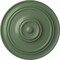 Ekena Millwork Classic Ceiling Medallion (For Canopies up to 5 1/2"), 21 7/8"OD x 2 3/8"P, Athenian Green CM22CLAGF - alternate 1